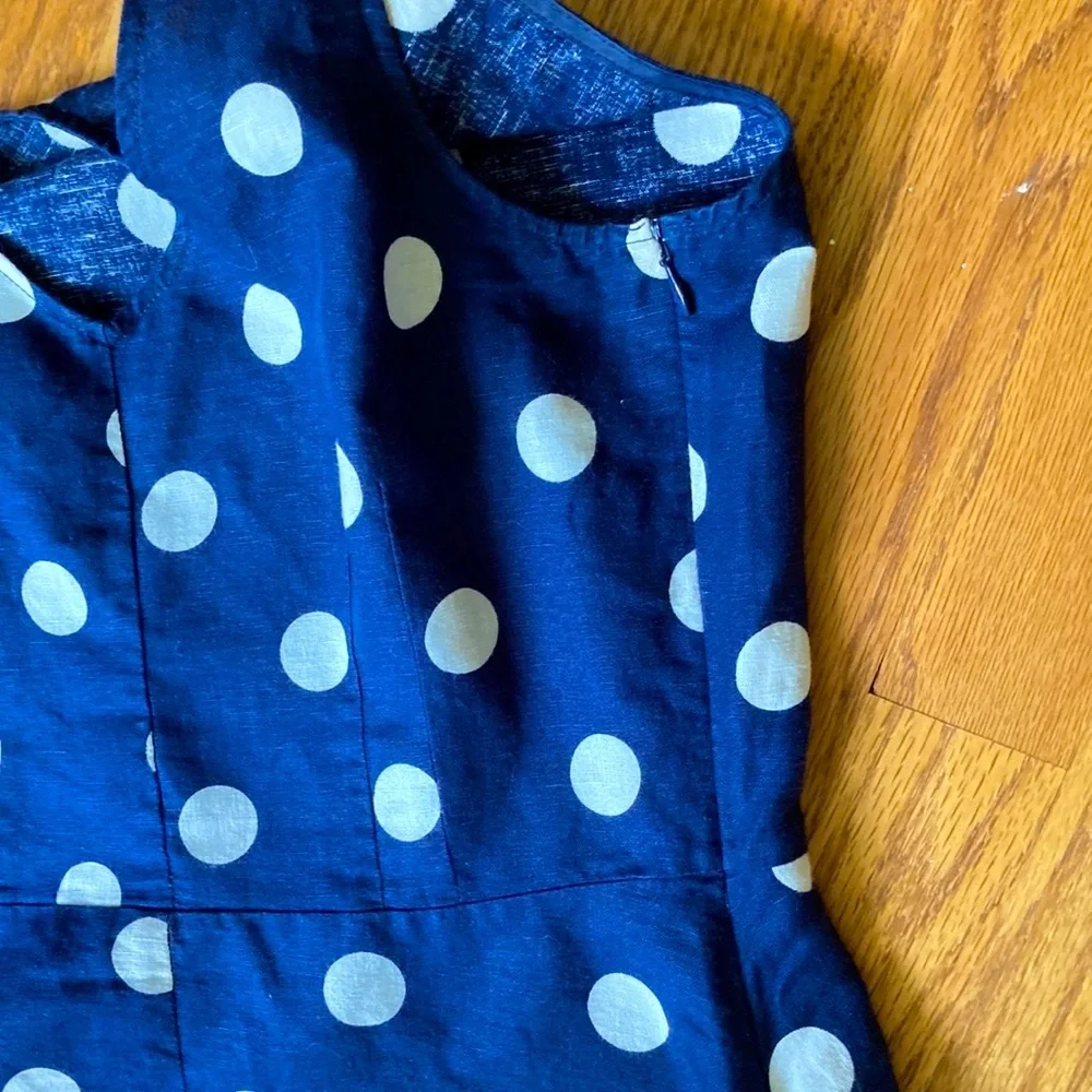 J Crew linen/ cotton peplum top